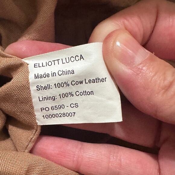 Elliott Lucca Chocolate Brown Leather Braided Handle Slouchy Hobo Satchel Bag - Picture 3 of 9